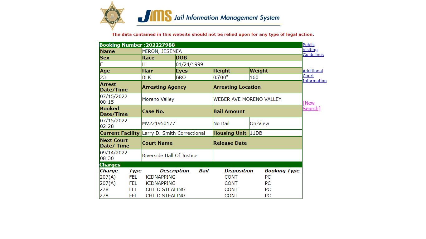 Inmate Information System