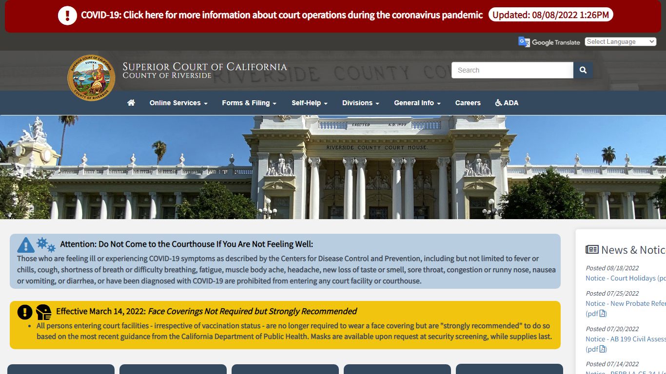 Superior Court of California, County of Riverside